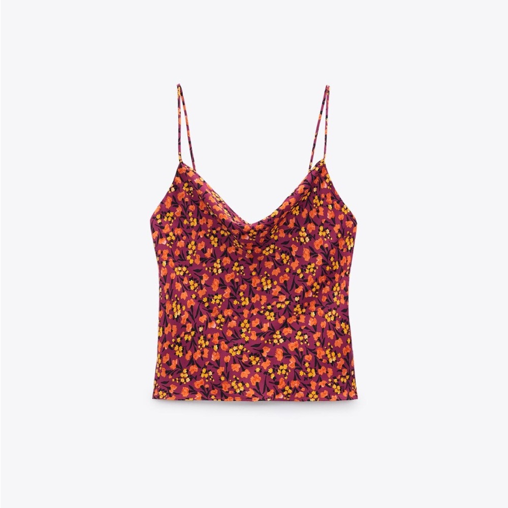 Zara M Camisole satin top